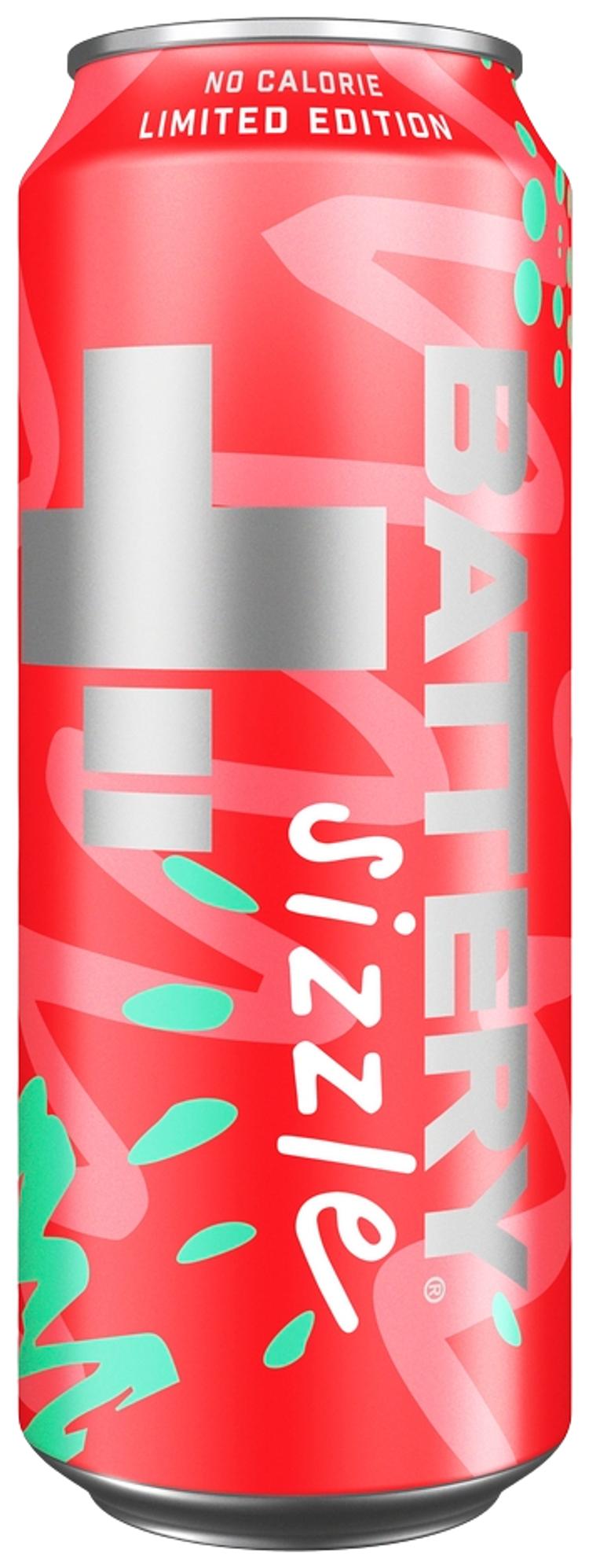 Battery No Calorie Sizzle energiajuoma tölkki 0,50 L