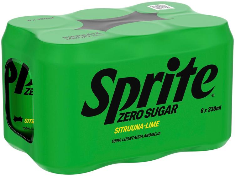 6-pack Sprite Zero virvoitusjuoma tölkki 0.33 L