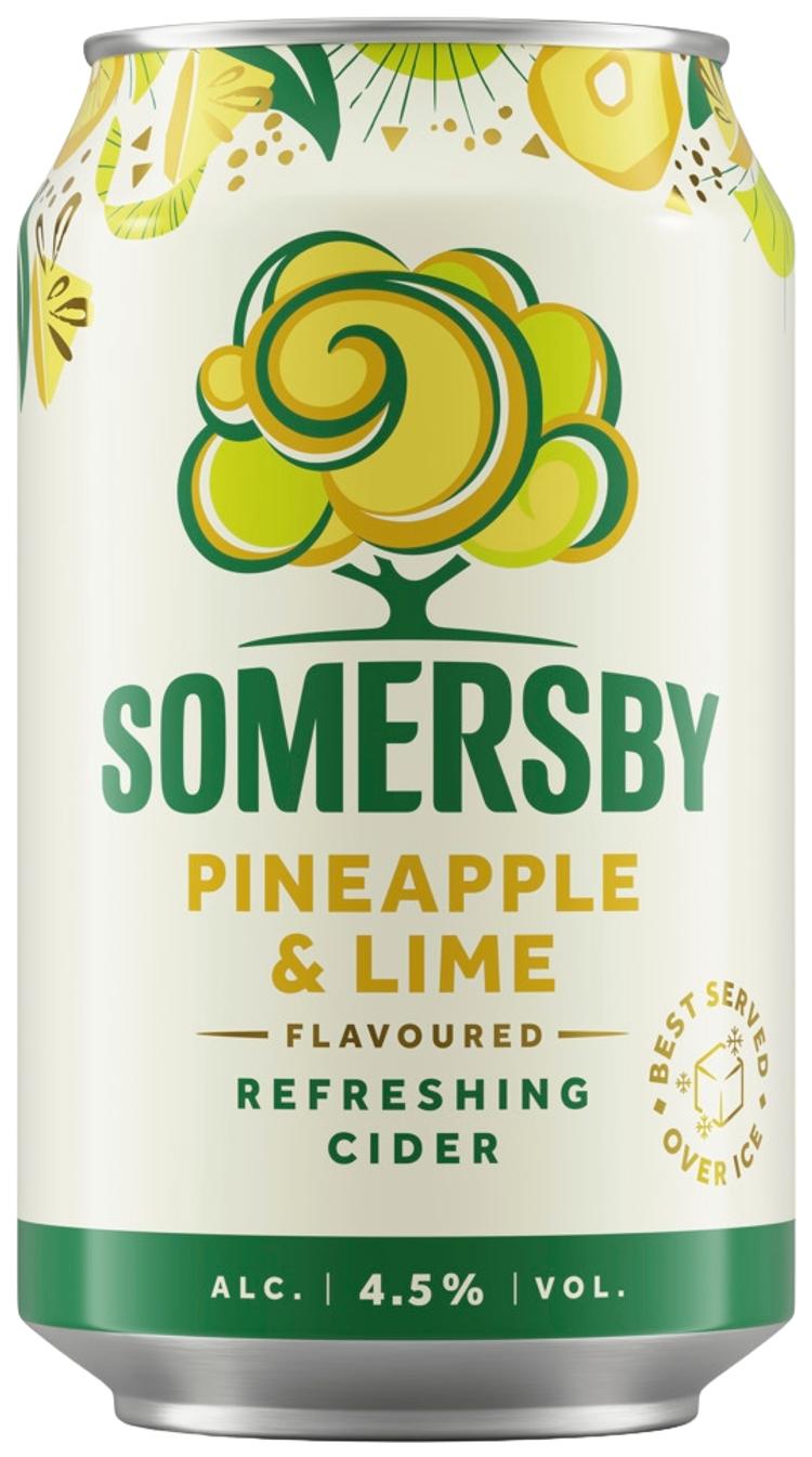 Somersby Pineapple Lime siideri 4,5% 0,33L tölkki