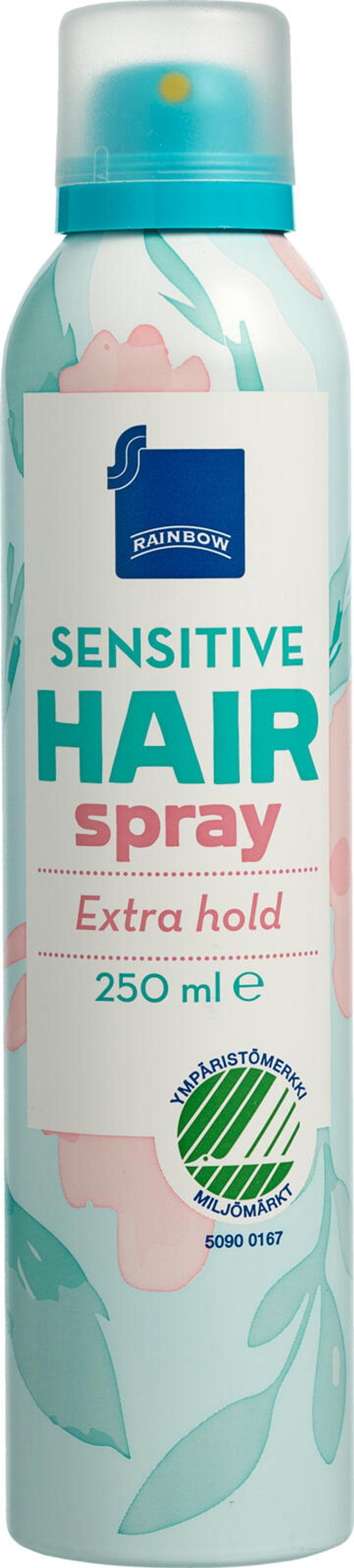 Rainbow 250ml sensitive hiuskiinne extra hold