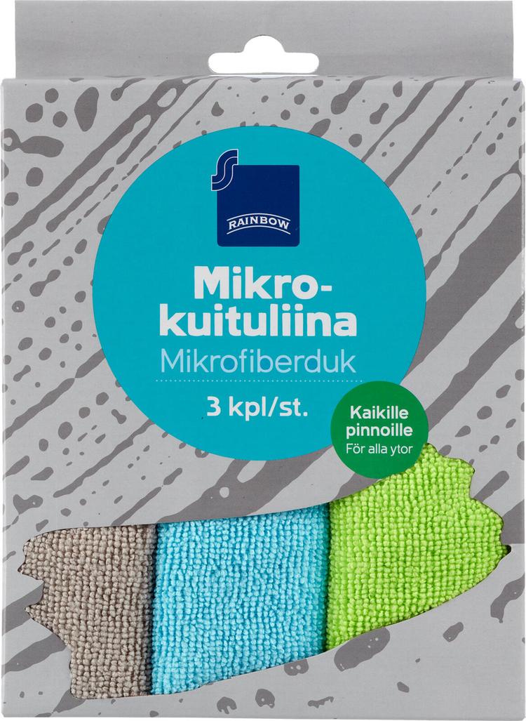 Rainbow Mikrokuituliina 3kpl