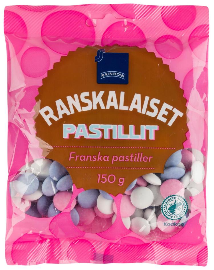 Rainbow ranskalaiset pastillit 150 g