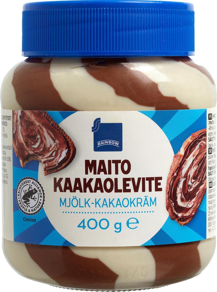 Rainbow 400g maito-kaakaolevite