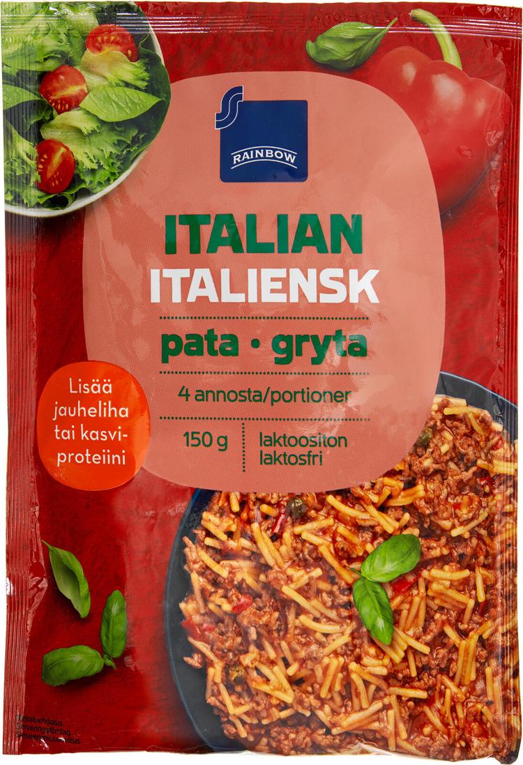 Rainbow 150g Italianpata spagetti-kasvis-mausteseos