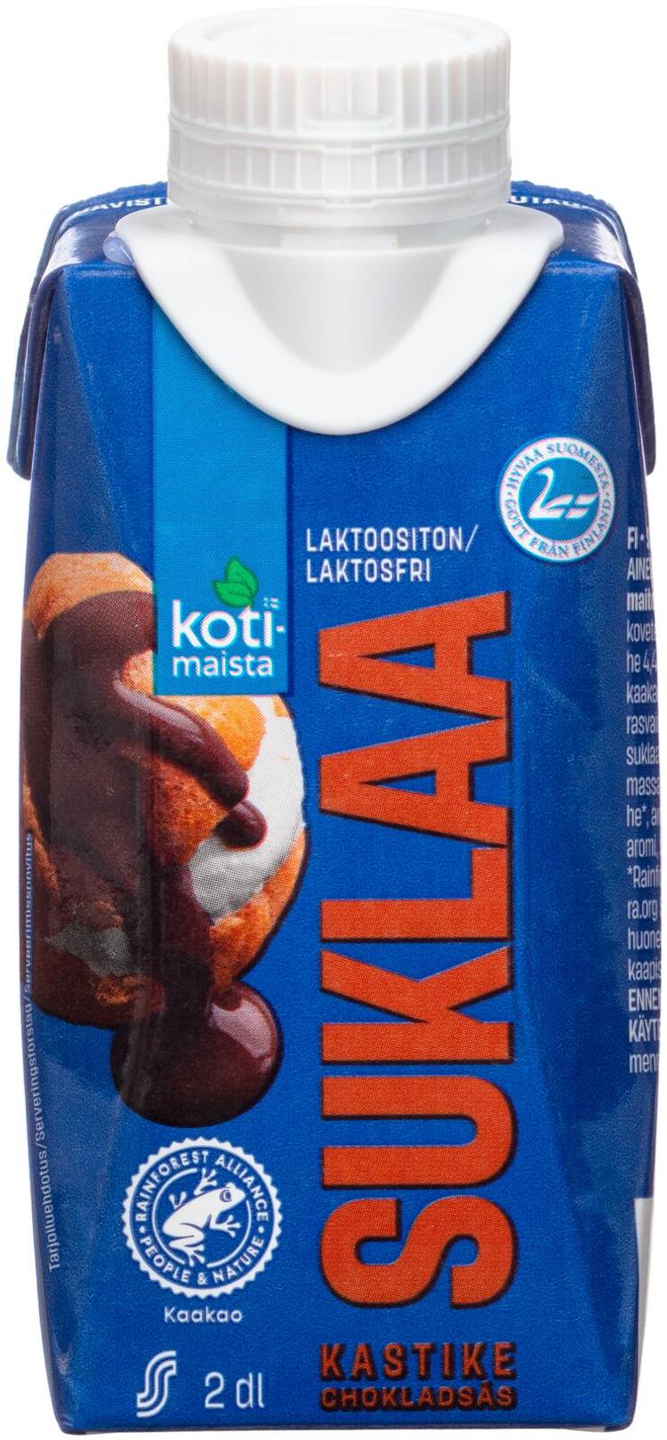 Kotimaista laktoositon suklaakastike 200 ml