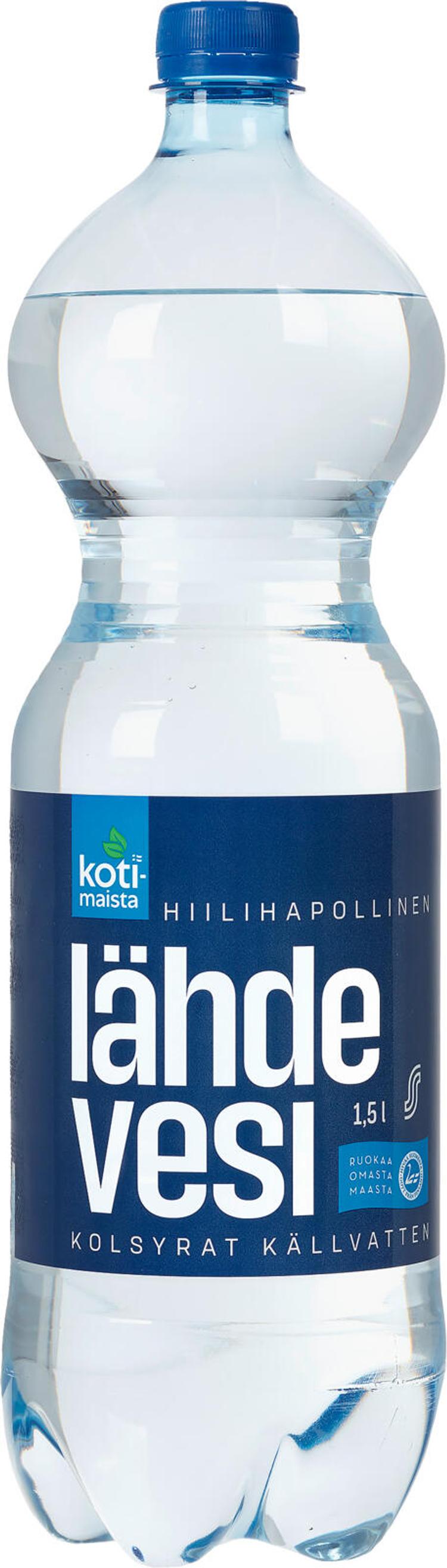 Kotimaista Hiilihapollinen lähdevesi 1,5l