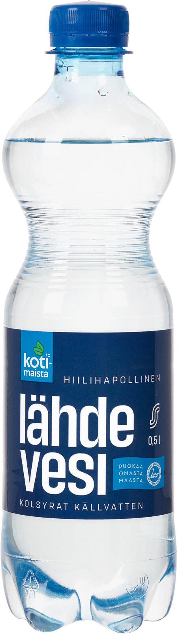 Kotimaista Hiilihapollinen lähdevesi 0,5l