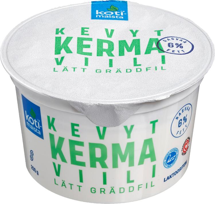 Kotimaista kermaviili 6 % laktoositon 200 g