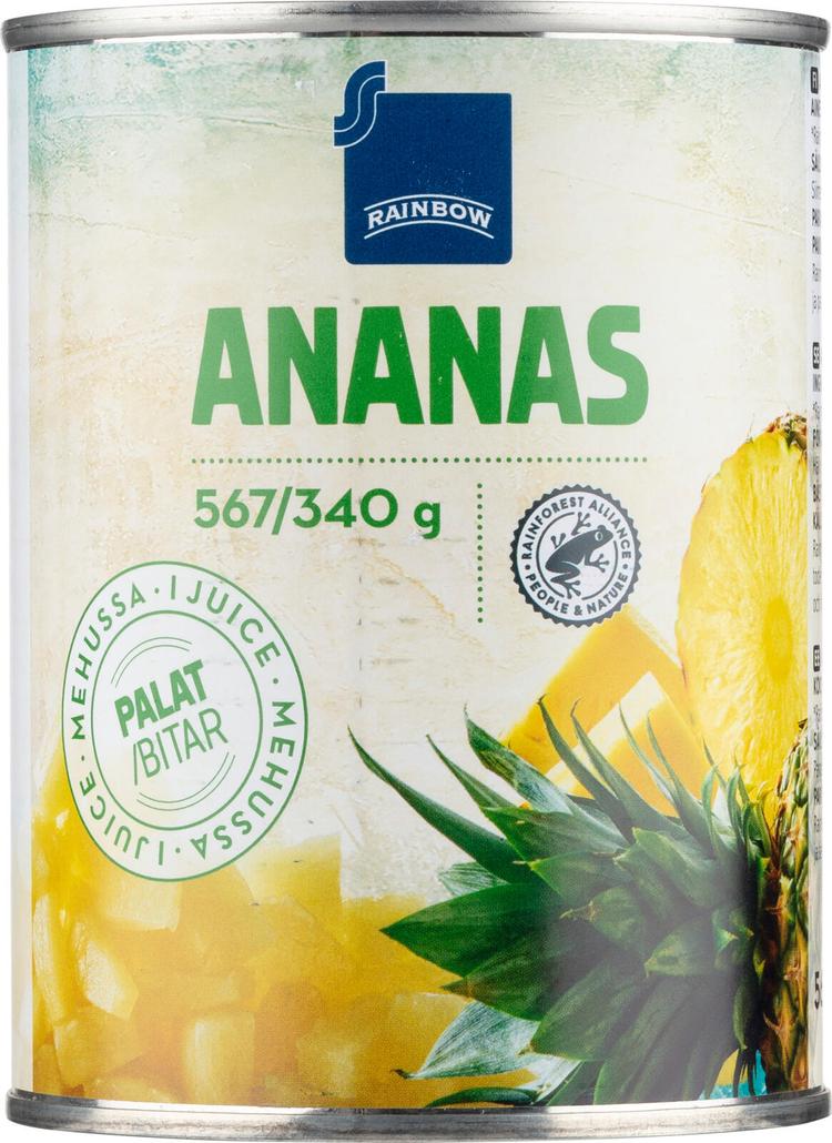 Rainbow ananaspalat mehussa 567/340g