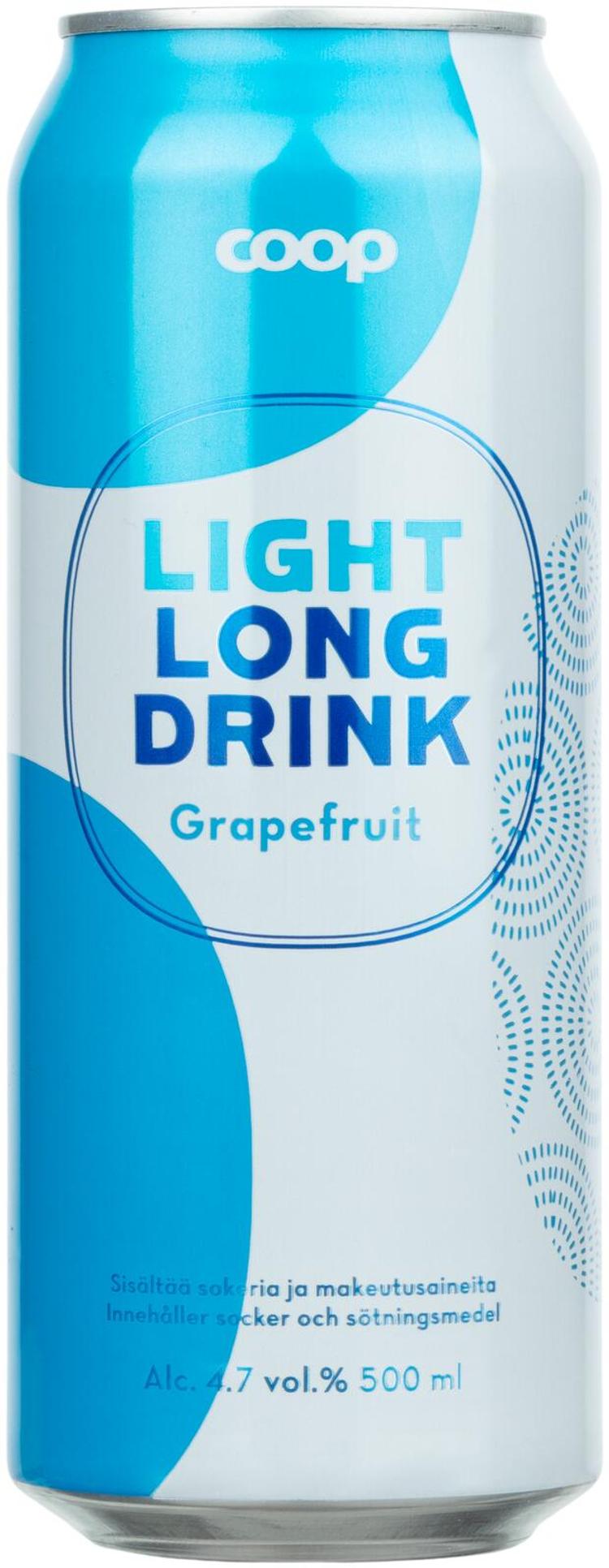 Coop long drink greippi light 4,7% 0,5L