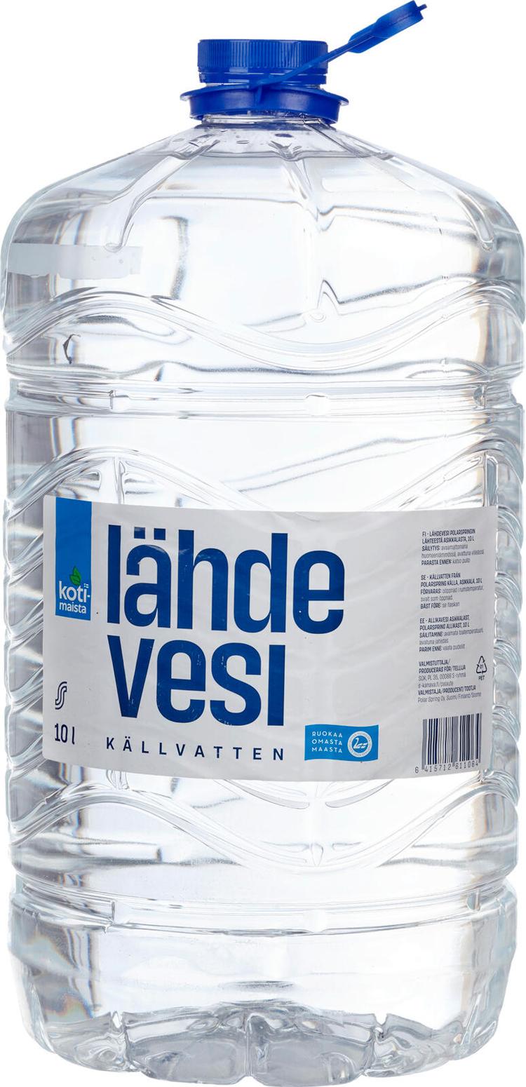 Kotimaista 10l lähdevesi