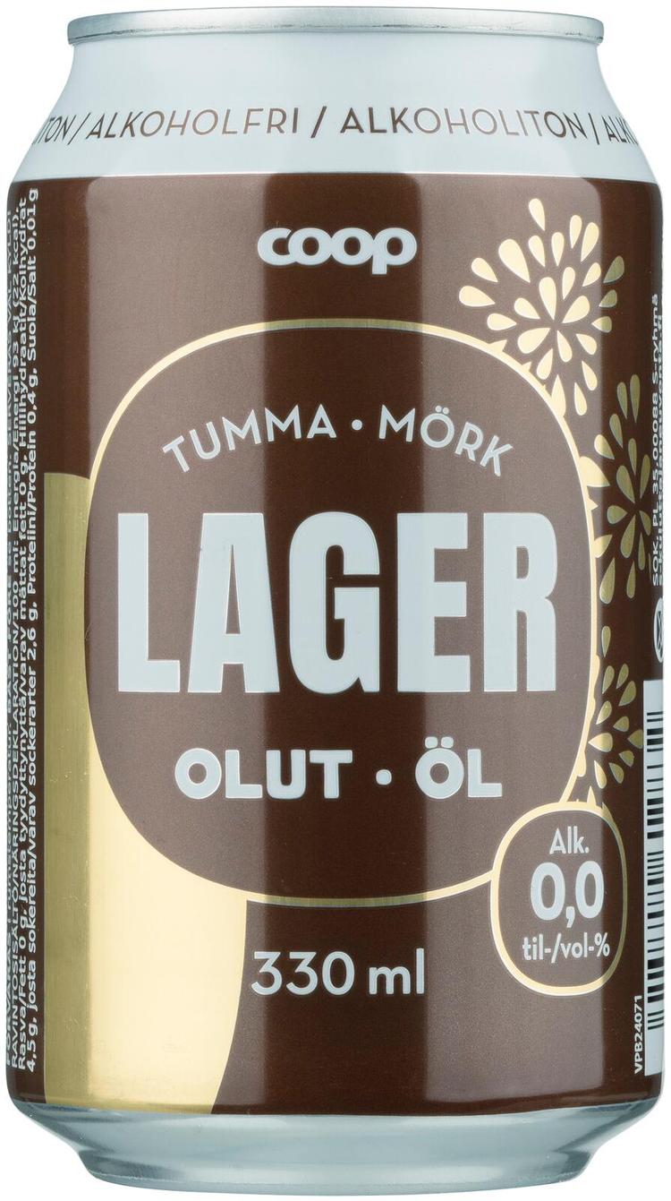 Coop alkoholiton tumma lager 0,0% 0,33l tlk