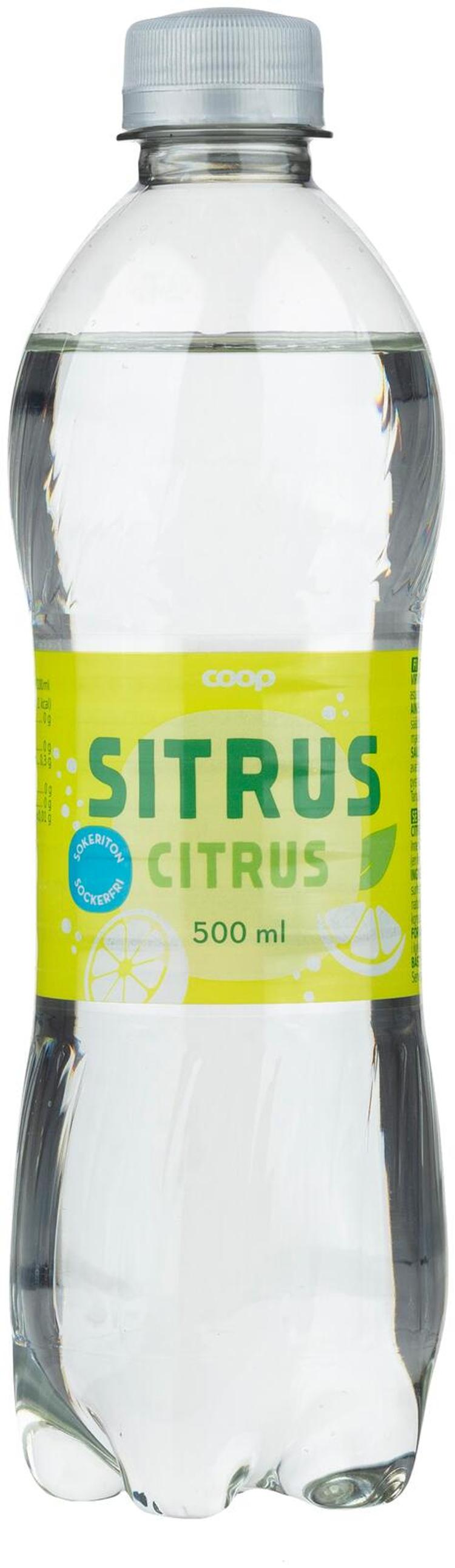 Coop sitrus sokeriton virvoitusjuoma 0,5l