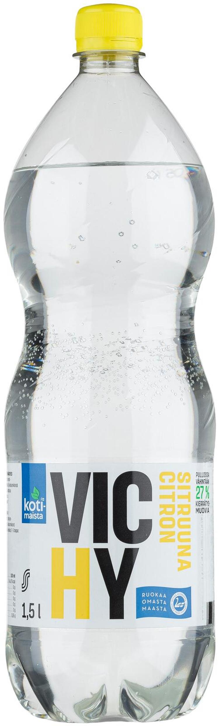 Kotimaista sitruuna vichy 1,5l