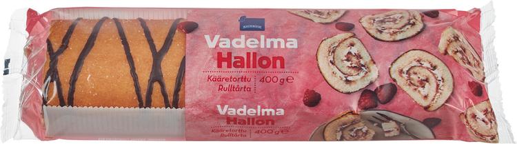 Rainbow 400g vadelmakääretorttu
