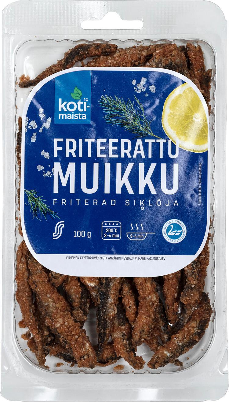 Kotimaista friteerattu muikku 100 g