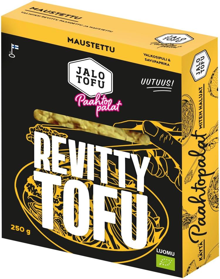 Jalotofu Paahtopalat maustettu revitty tofu 250g luomu