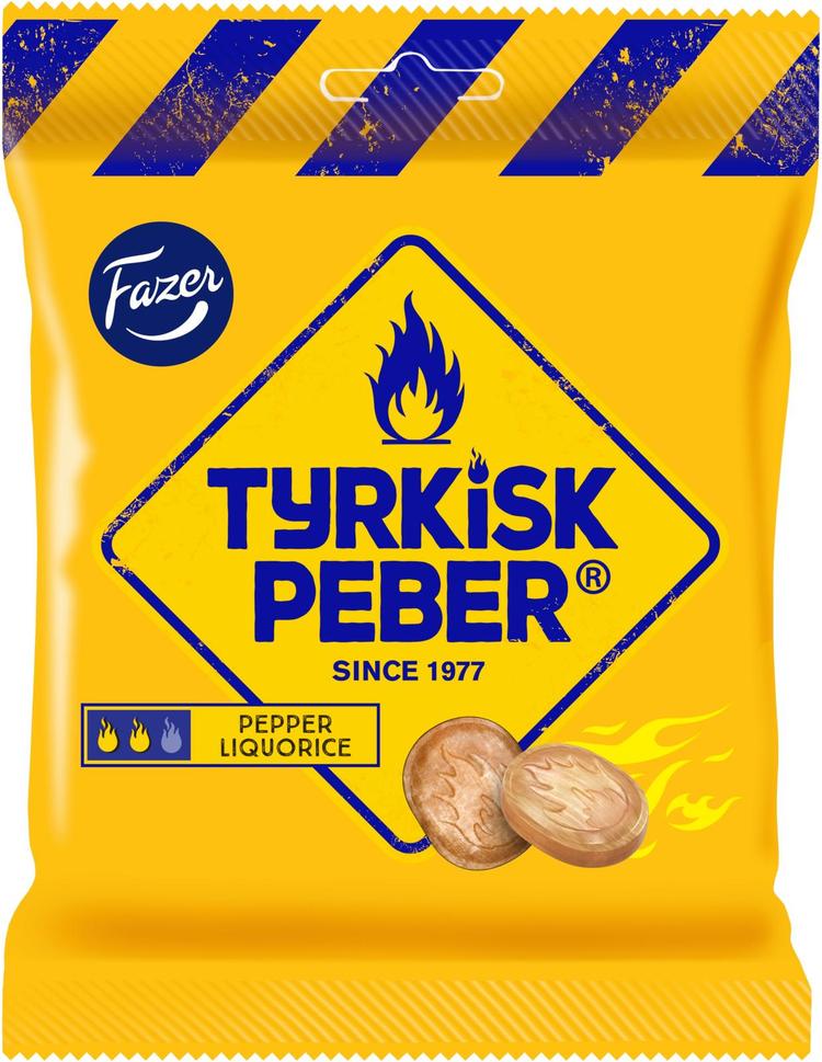 Fazer Tyrkisk Peber Liquorice salmiakki karkkipussi 120g