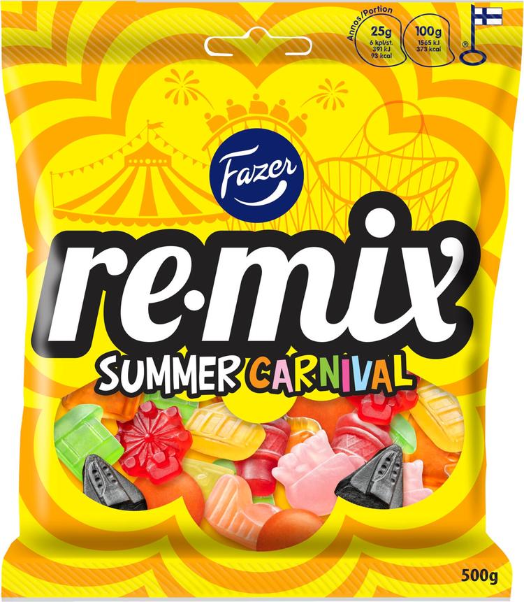Fazer Remix Summer karkkipussi 500g