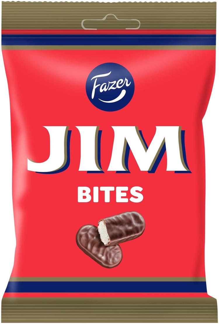 Fazer Jim Bites tumma suklaapala 94g