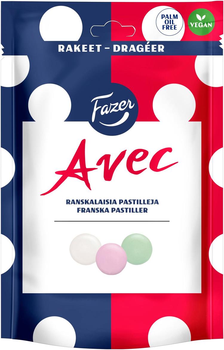 Fazer Avec ranskalaisia pastilleja karkkipussi 175g