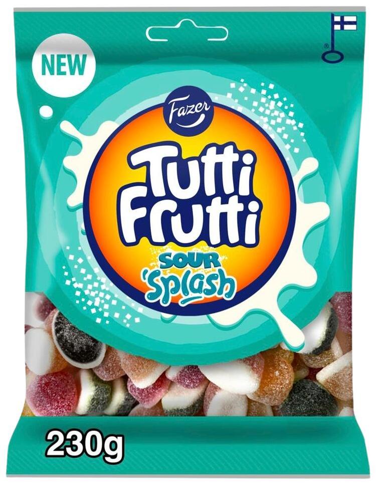 Fazer Tutti Frutti Sour Splash Mix karkkipussi 230g