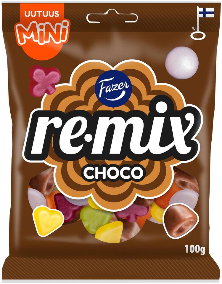 Fazer Remix Mini Choco karkkipussi 100g