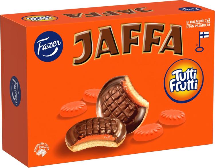 Fazer Jaffa Tutti Frutti leivoskeksi 300g