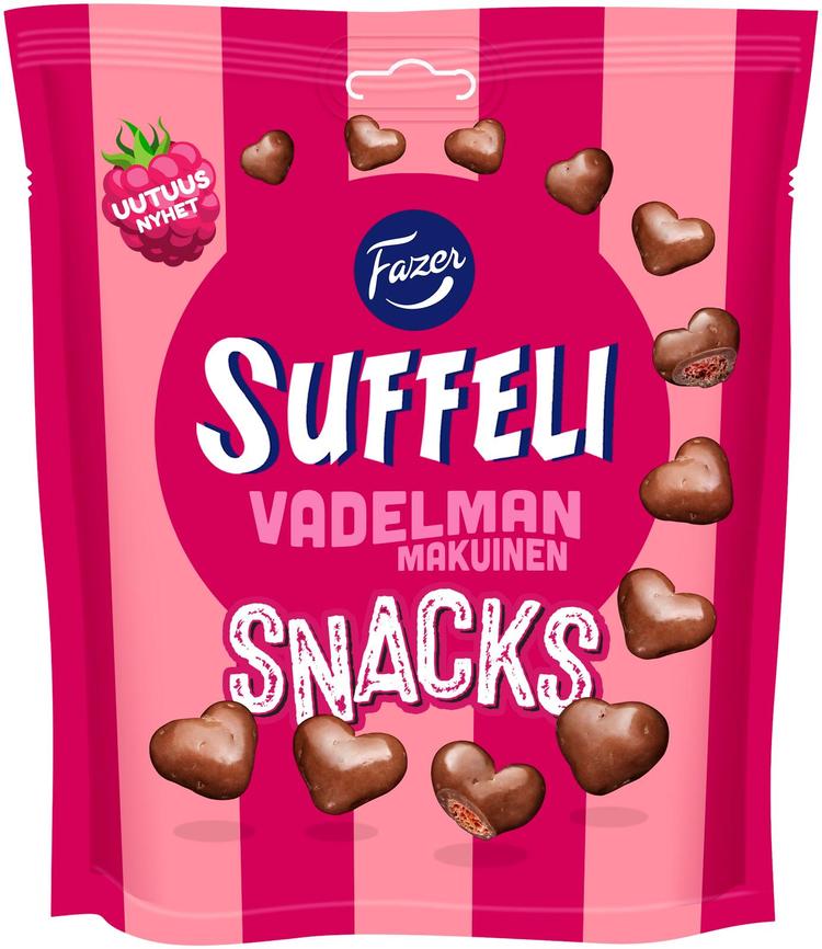 Fazer Suffeli Snacks Vadelma pussi 140g