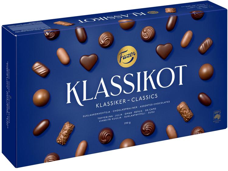 Fazer Klassikot suklaakonvehtirasia 290g