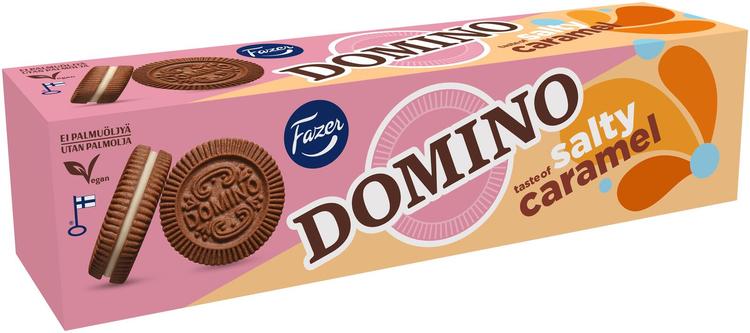 Fazer Domino Salty Caramel keksi 175g