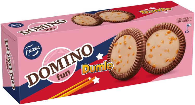 Fazer Domino Fun Dumle herkuttelukeksi 120g