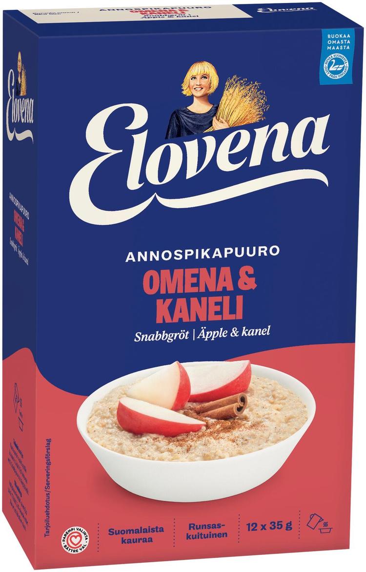 Elovena 420g omena & kaneli annospikapuuro