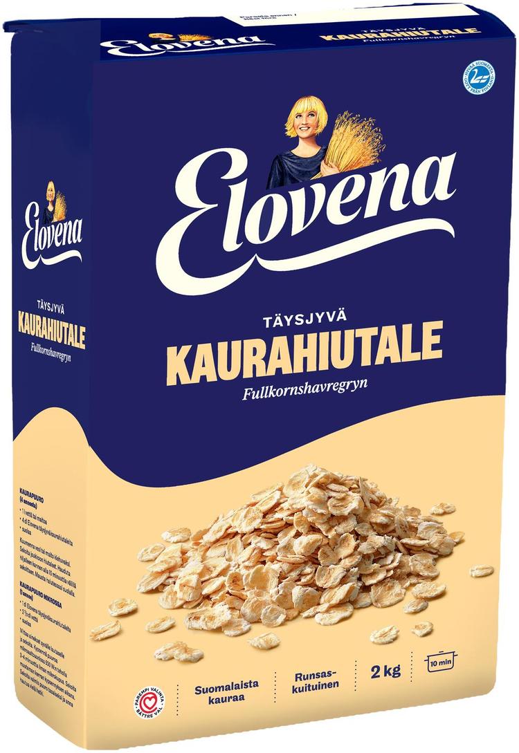 Elovena 2kg täysjyväkaurahiutale