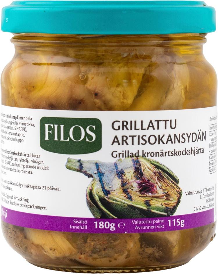 Filos grillattu ja marinoitu artisokansydämenpala 180/115g