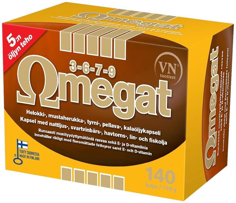 Omegat 3-6-7-9 140 kaps Via Naturale