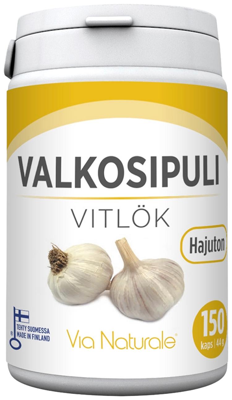 Valkosipuli 150 kaps Via Naturale