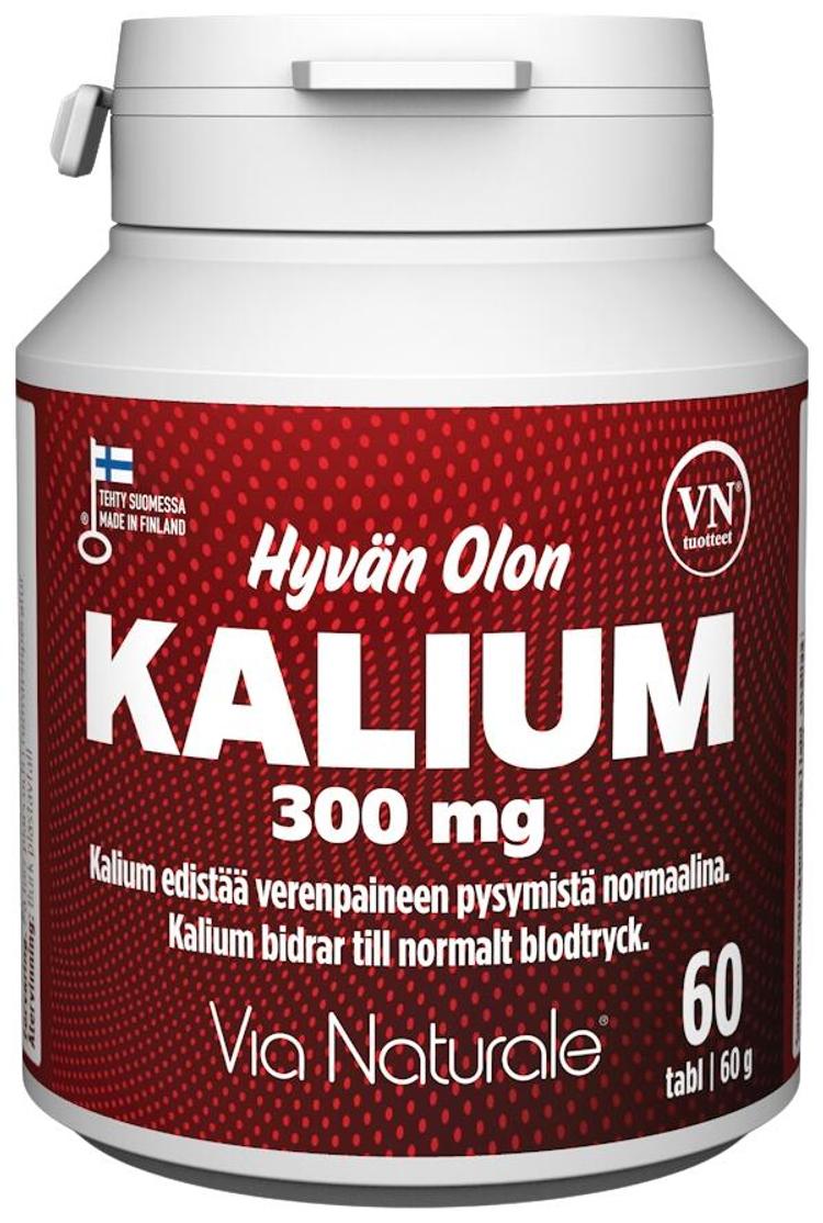 Hyvän Olon Kalium 300 mg 60 tabl Via Naturale