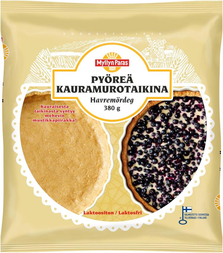 Myllyn Paras Pyöreä Kauramurotaikina 380 g pakaste