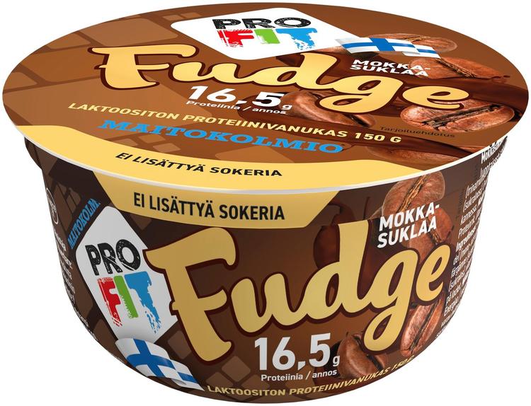 Maitokolmio PROFIT laktoositon Mokkasuklaafudge proteiinivanukas 150g