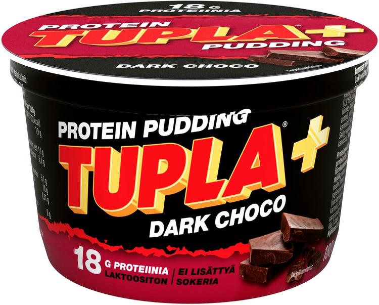 TUPLA+ laktoositon Dark choco protein pudding 180g