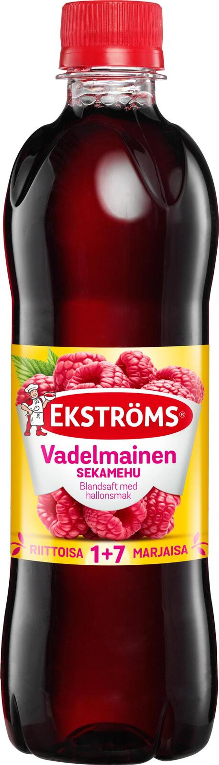 Ekströms vadelmainen sekamehutiiviste 0,5l