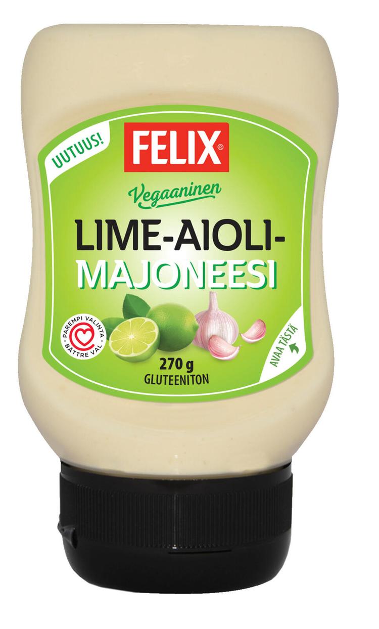 Felix vegaaninen lime-aiolimajoneesi 270g