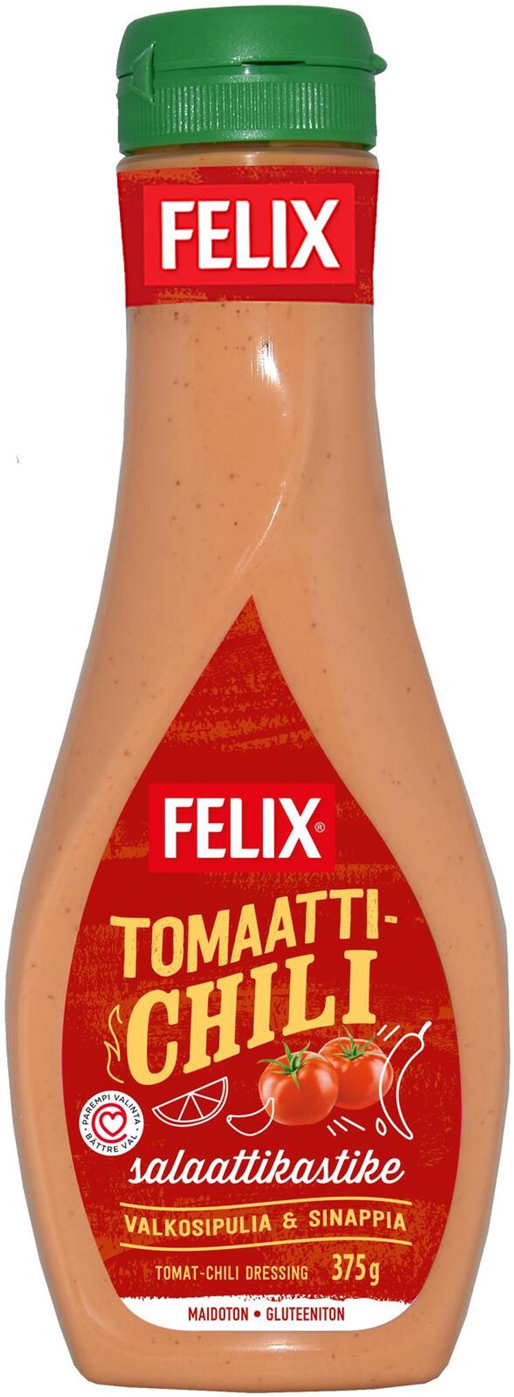 Felix tomaatti-chili salaattikastike 375g