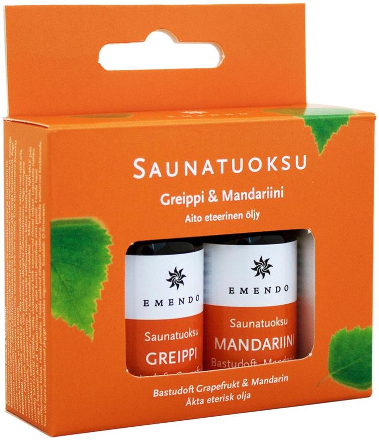 Emendo 2x10ml saunatuoksut greippi ja mandariini