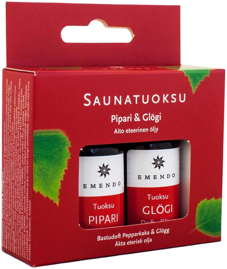 Emendo 2 x 10 ml Saunasarja joulu Pipari & Glögi