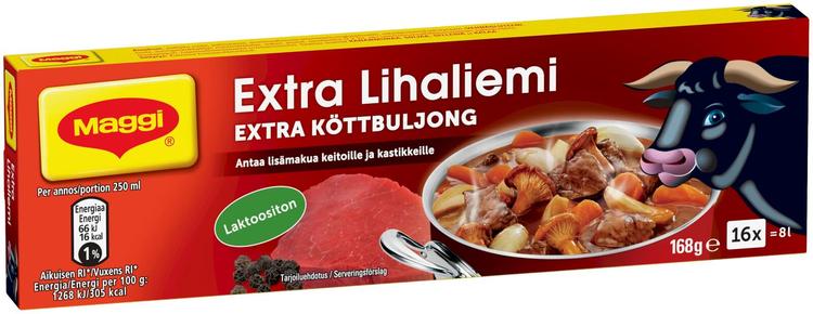 Maggi Extra Lihaliemi liemikuutio 16kpl/168g