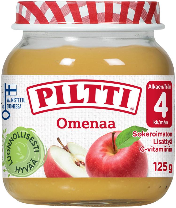 Piltti 125g Omenaa hedelmäsose 4kk