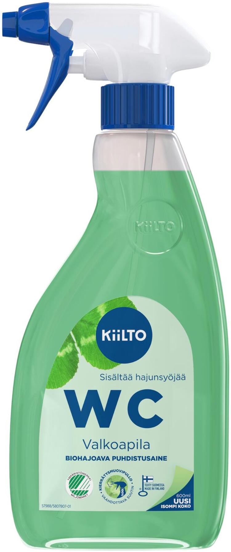 Kiilto WC biohajoava puhdistussuihke Valkoapila 600 ml