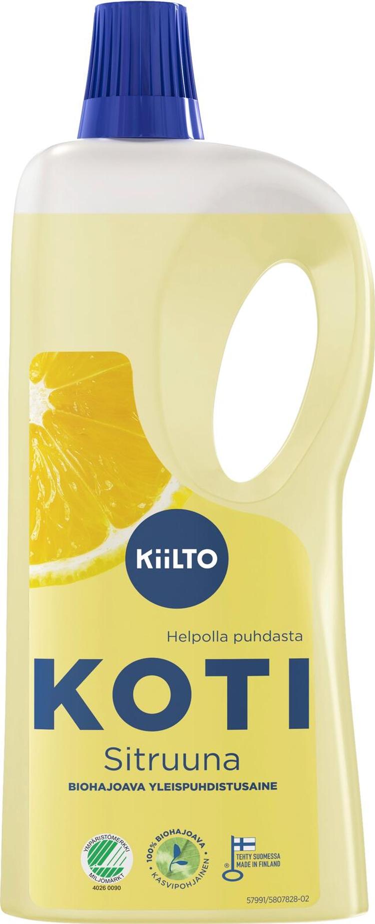 Kiilto Koti biohajoava yleispuhdistusaine Sitruuna 1 L